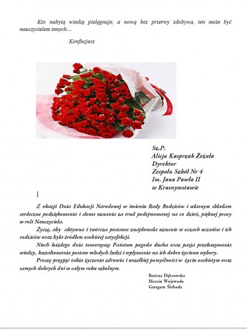 Życzenia od Rady Rodzicow